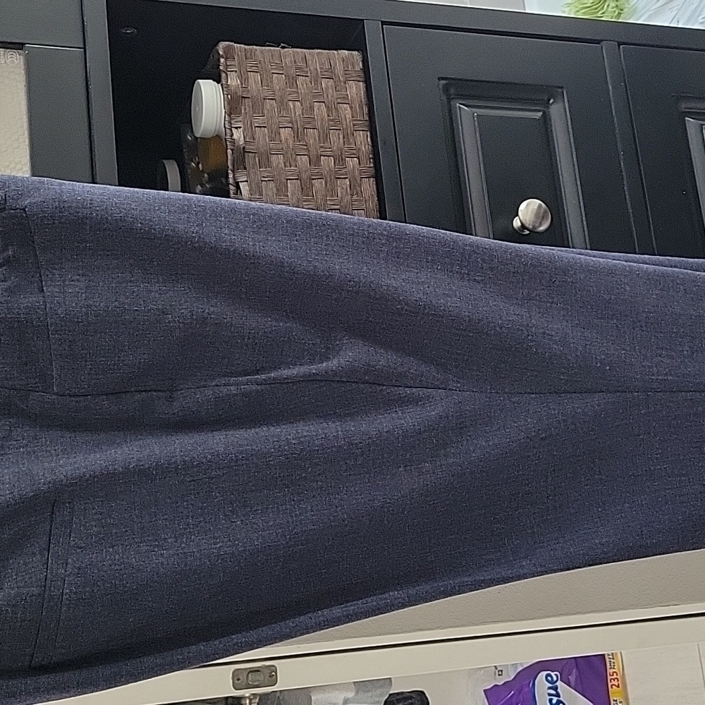 APT.9 Torie Dress Pants Blue and white